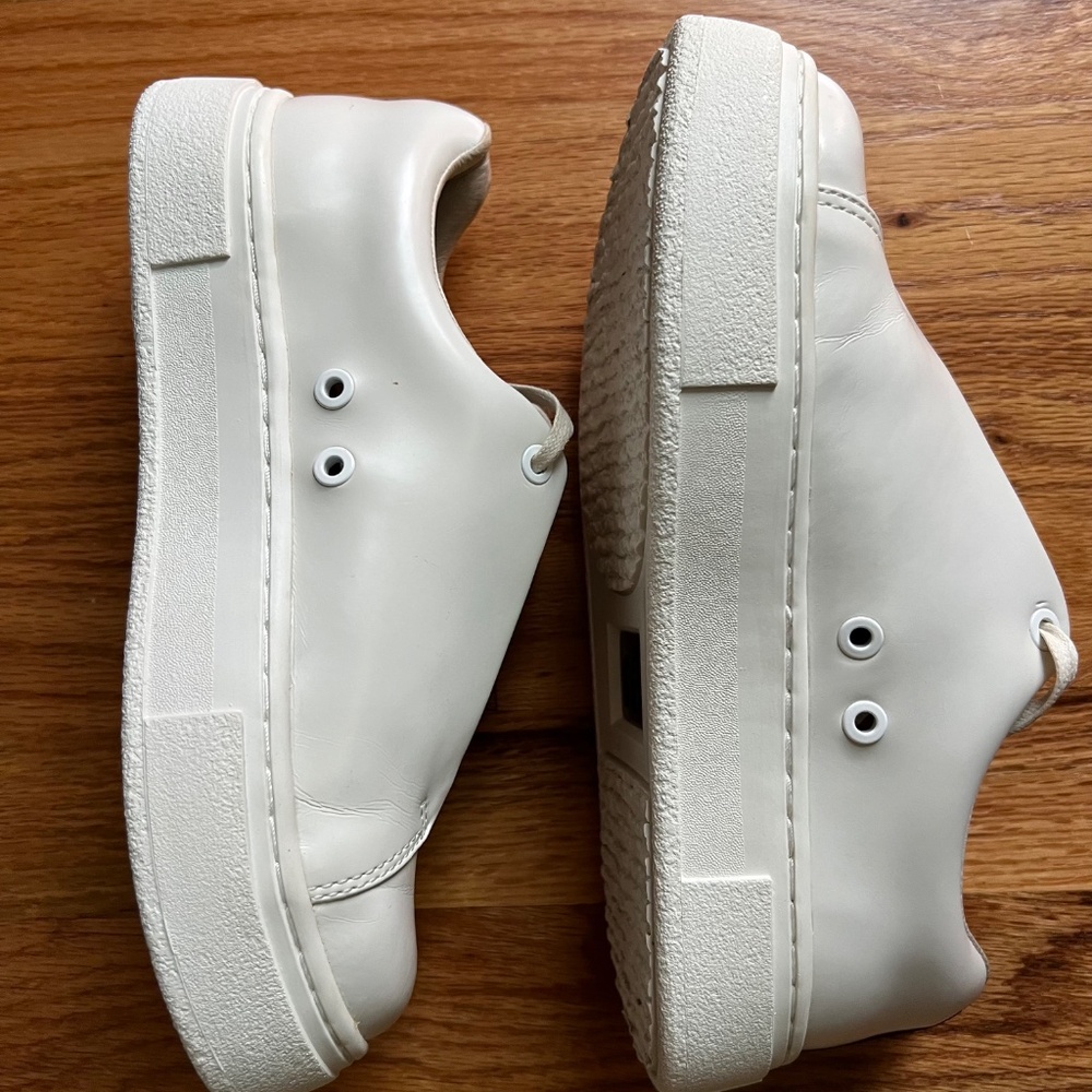 EYTYS Doja white leather lace up platform sneakers womens UK 37/US 7 Sweden